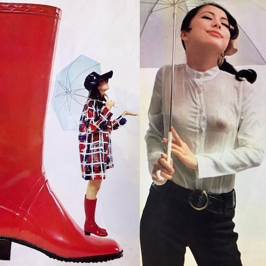 1960s Go Go Dress Sexy - In late 1960s, Japanese girls spent the rainy season wet and ...