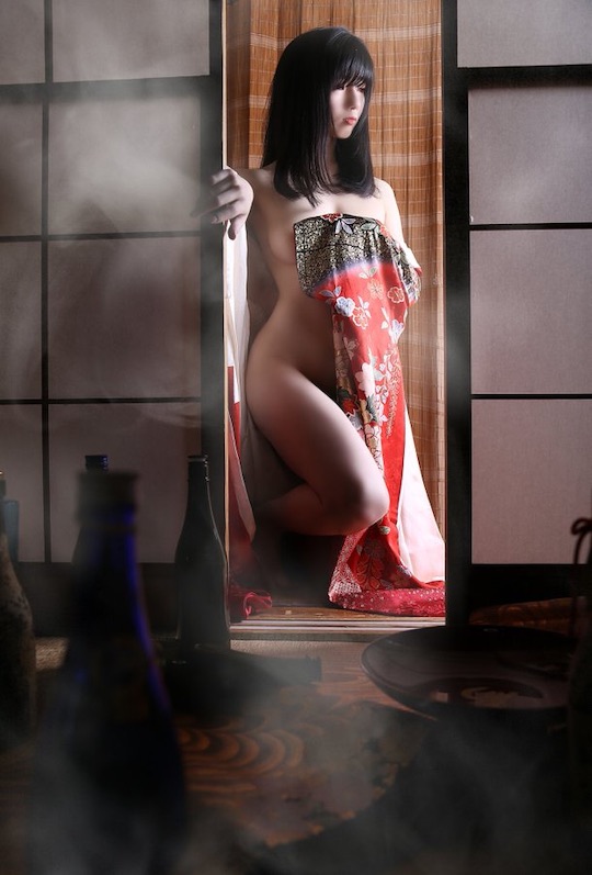 love hotel japan photo erotic nude naked sexy model shoot robe vintage tokyo showa taisho vintage retro