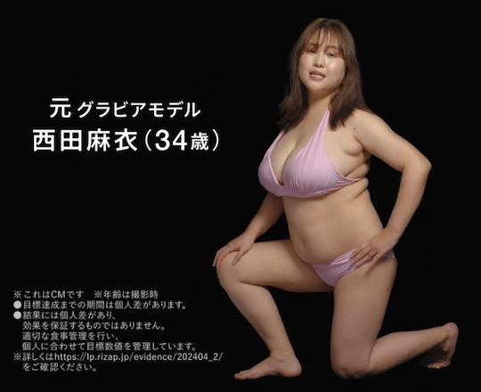 mai nishida gravure model chubby fat gradol curvey slim down