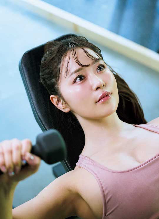 yuka iguchi sporty fit body gym sexy japanese seiyu voice actress