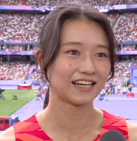 yumi tanaka cute beautiful japanese olympics paris 2024 athlete hurdles